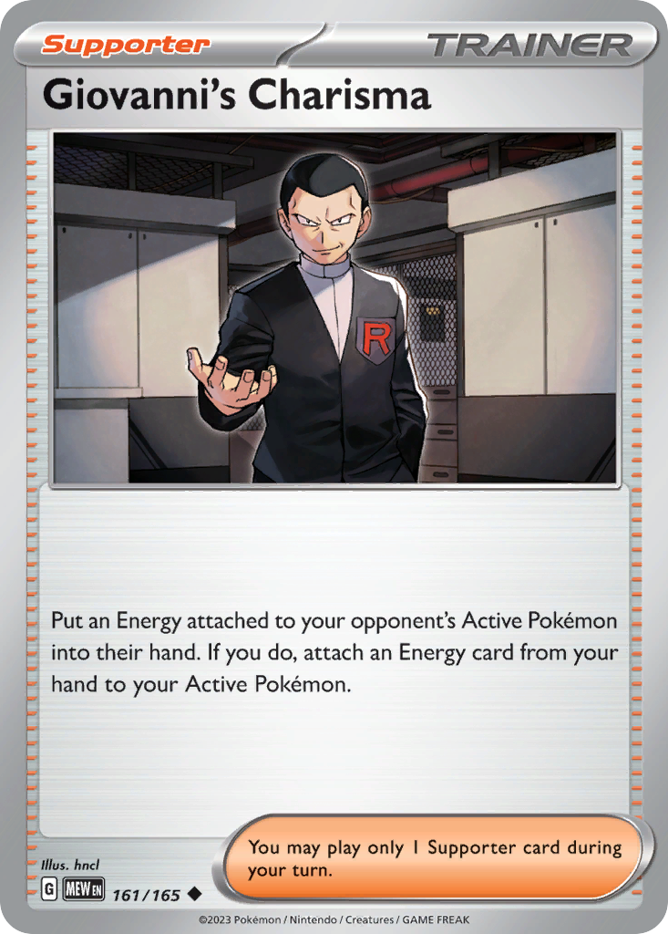 Giovanni's Charisma - 161/165 - Normal - NM - Uncommon - 151
