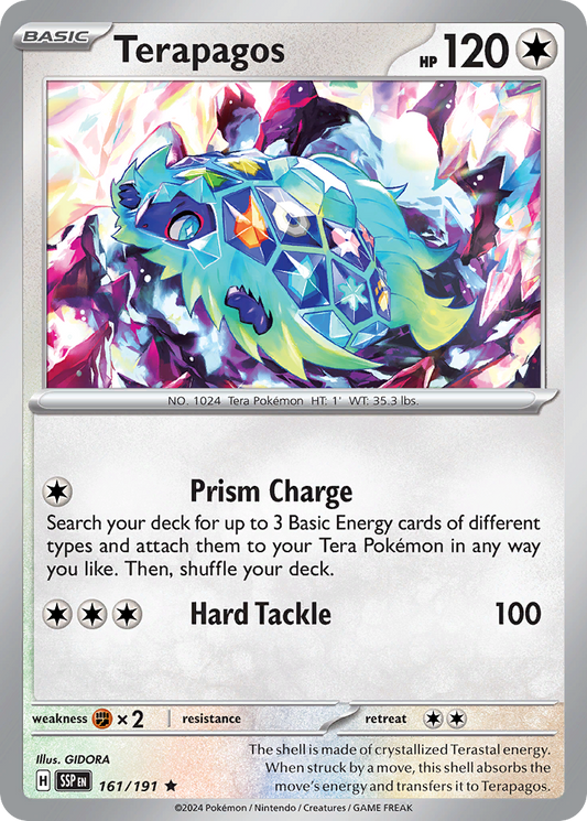 Terapagos - 161/191 - Holofoil - NM - Rare - Surging Sparks