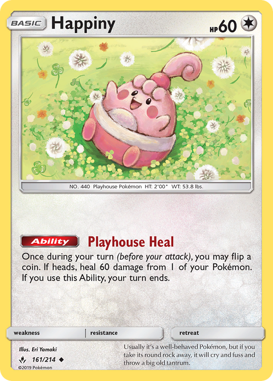 Happiny - 161/214 - Normal - NM - Uncommon - Unbroken Bonds