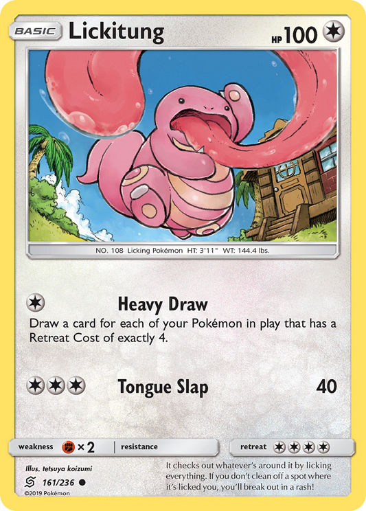 Lickitung - 161/236 - Normal - NM - Common - Unified Minds