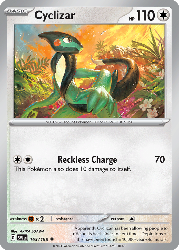 Cyclizar - 163/198 - Normal - NM - Uncommon - Scarlet & Violet