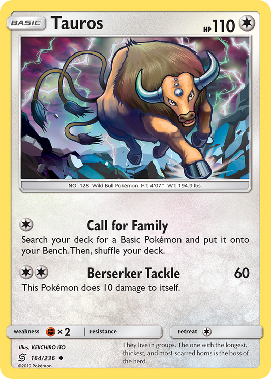 Tauros - 164/236 - Normal - NM - Uncommon - Unified Minds