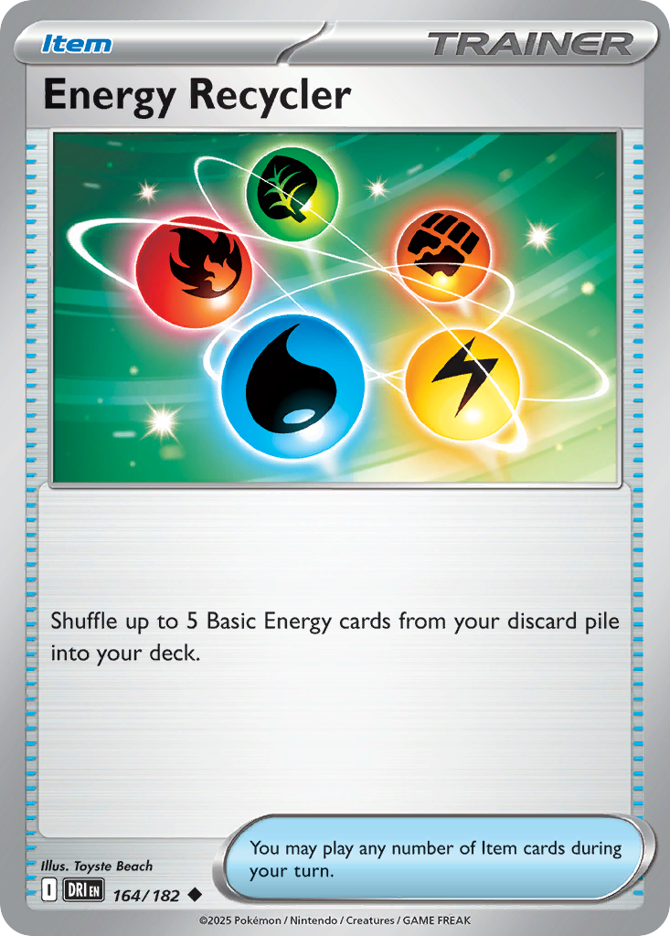 Energy Recycler - 164/182 - Normal - NM - Uncommon - Destined Rivals