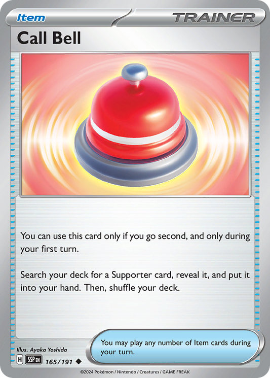 Call Bell - 165/191 - Reverse Holofoil - NM - Uncommon - Surging Sparks