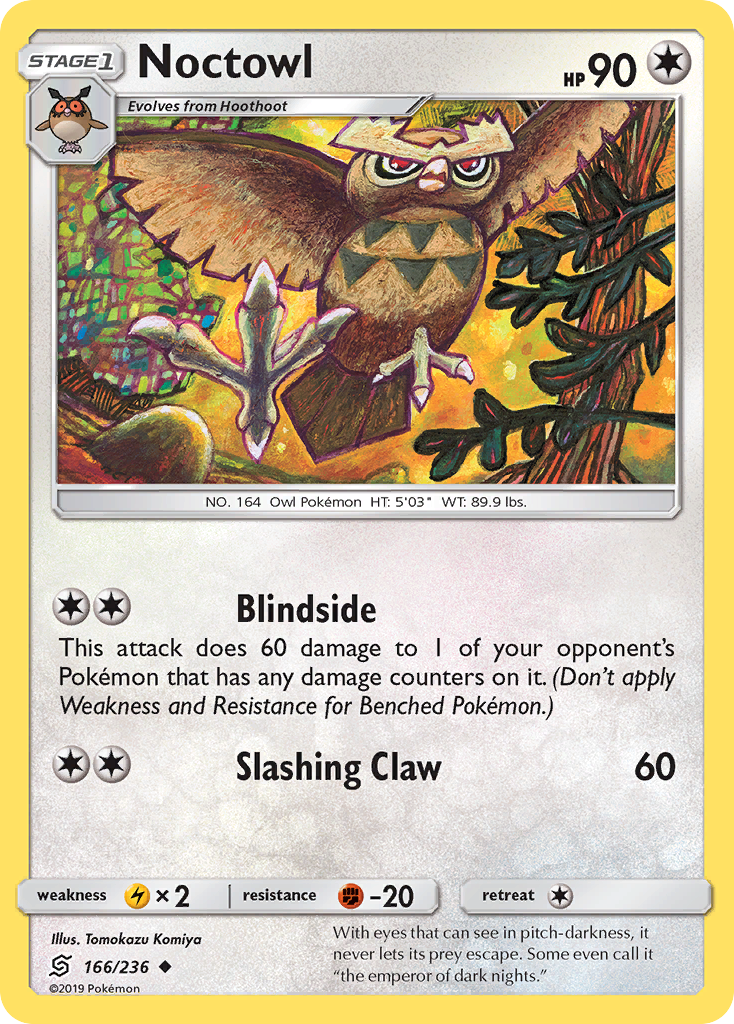 Noctowl - 166/236 - Normal - NM - Uncommon - Unified Minds
