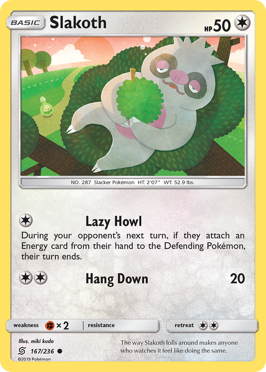 Slakoth - 167/236 - Normal - NM - Common - Unified Minds