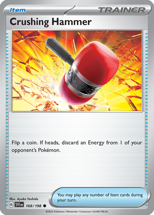 Crushing Hammer - 168/198 - Reverse Holofoil - NM - Common - Scarlet & Violet