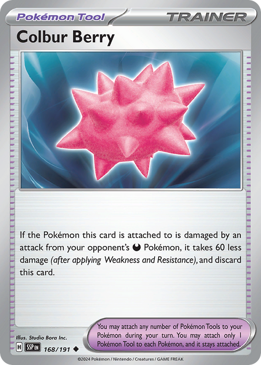 Colbur Berry - 168/191 - Reverse Holofoil - NM - Uncommon - Surging Sparks