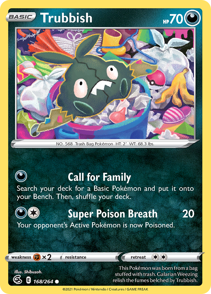 Trubbish - 168/264 - Normal - NM - Common - Fusion Strike