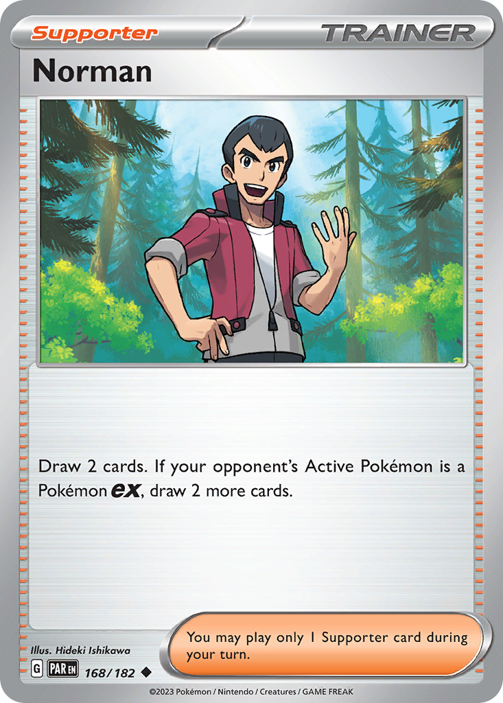 Norman - 168/182 - Reverse Holofoil - NM - Uncommon - Paradox Rift