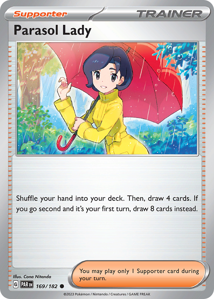 Parasol Lady - 169/182 - Normal - NM - Common - Paradox Rift