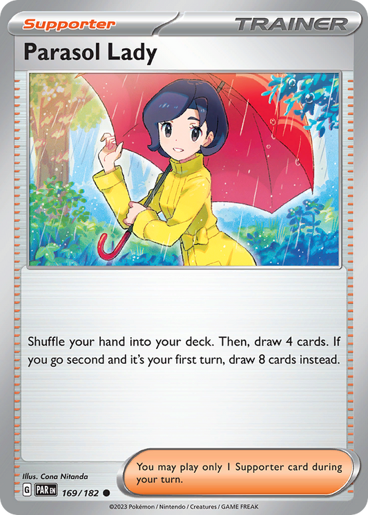 Parasol Lady - 169/182 - Normal - NM - Common - Paradox Rift