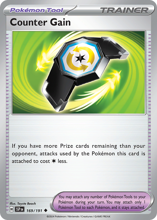 Counter Gain - 169/191 - Normal - NM - Uncommon - Surging Sparks