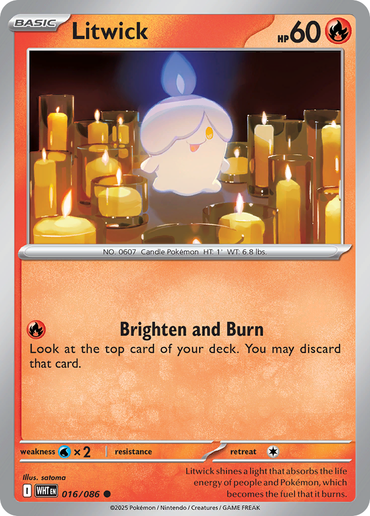 Litwick - 16/86 - Normal - NM - Common - White Flare