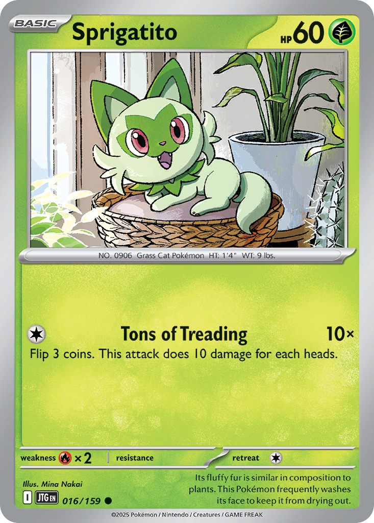 Sprigatito - 16/159 - Normal - NM - Common - Journey Together