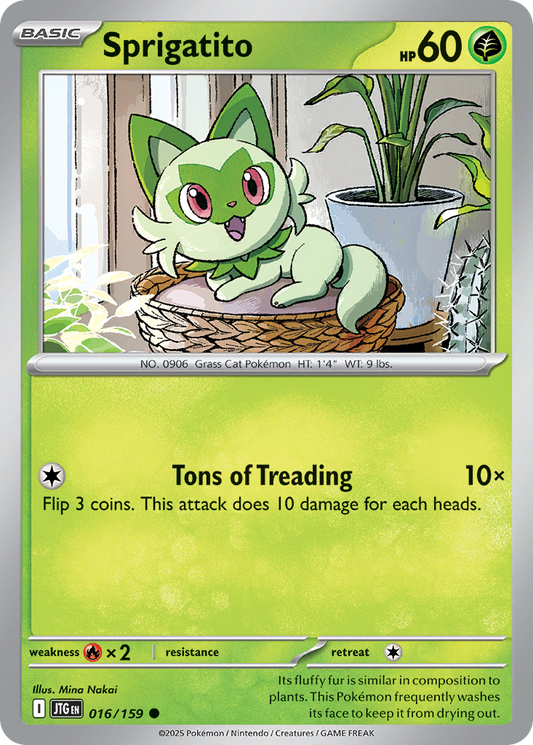 Sprigatito - 16/159 - Normal - NM - Common - Journey Together