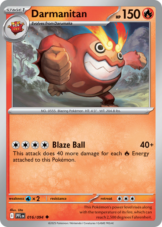 Darmanitan - 16/94 - Normal - NM - Uncommon - Phantasmal Flames