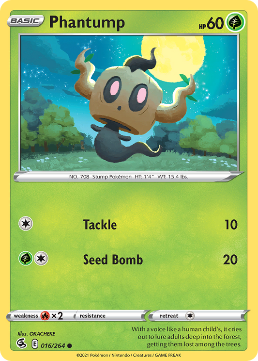 Phantump - 16/264 - Normal - NM - Common - Fusion Strike