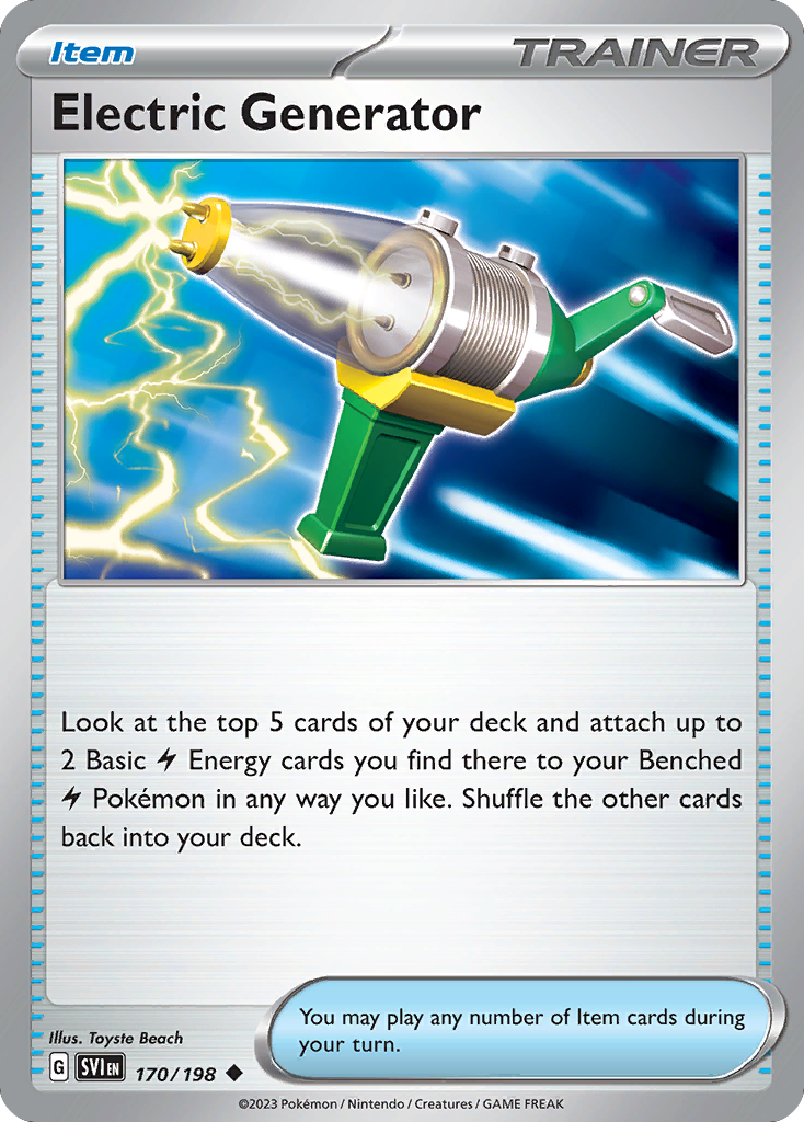 Electric Generator - 170/198 - Normal - NM - Uncommon - Scarlet & Violet