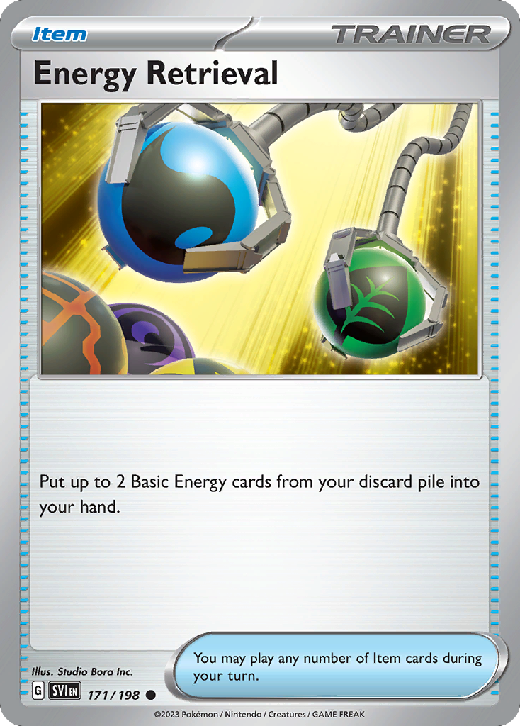 Energy Retrieval - 171/198 - Reverse Holofoil - NM - Common - Scarlet & Violet