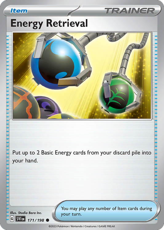 Energy Retrieval - 171/198 - Reverse Holofoil - NM - Common - Scarlet & Violet