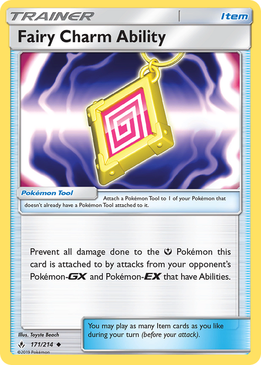 Fairy Charm Ability - 171/214 - Normal - NM - Uncommon - Unbroken Bonds