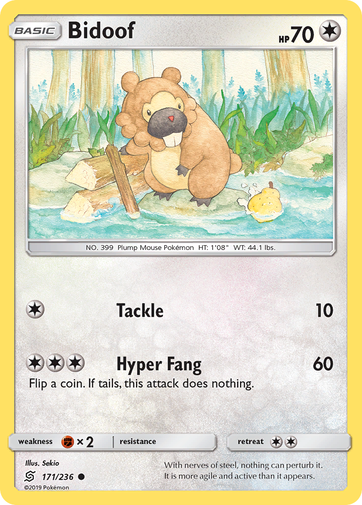 Bidoof - 171/236 - Normal - NM - Common - Unified Minds