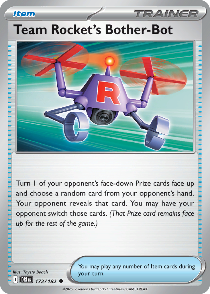 Team Rocket's Bother-Bot - 172/182 - Normal - NM - Uncommon - Destined Rivals