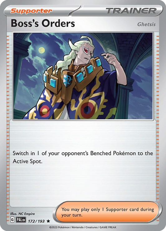 Boss's Orders (Ghetsis) - 172/193 - Holofoil - NM - Rare - Paldea Evolved