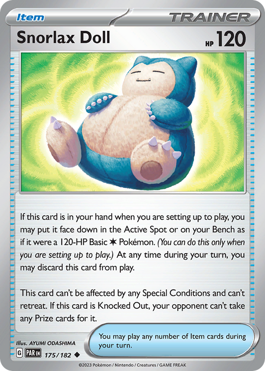 Snorlax Doll - 175/182 - Normal - NM - Uncommon - Paradox Rift