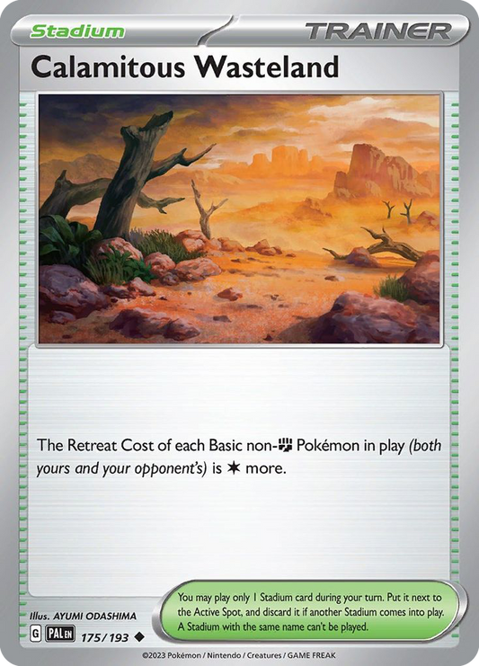 Calamitous Wasteland - 175/193 - Normal - NM - Uncommon - Paldea Evolved
