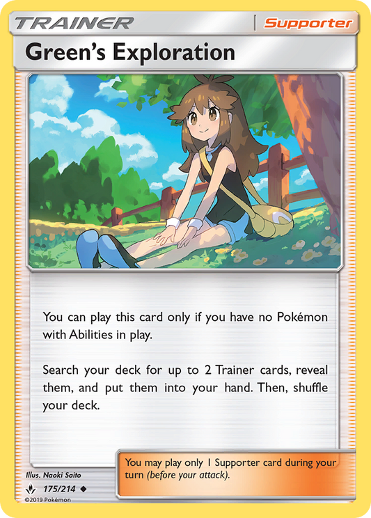 Green's Exploration - 175/214 - Normal - NM - Uncommon - Unbroken Bonds