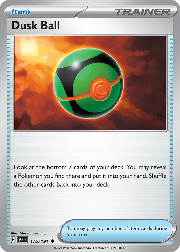 Dusk Ball - 175/191 - Normal - NM - Uncommon - Surging Sparks
