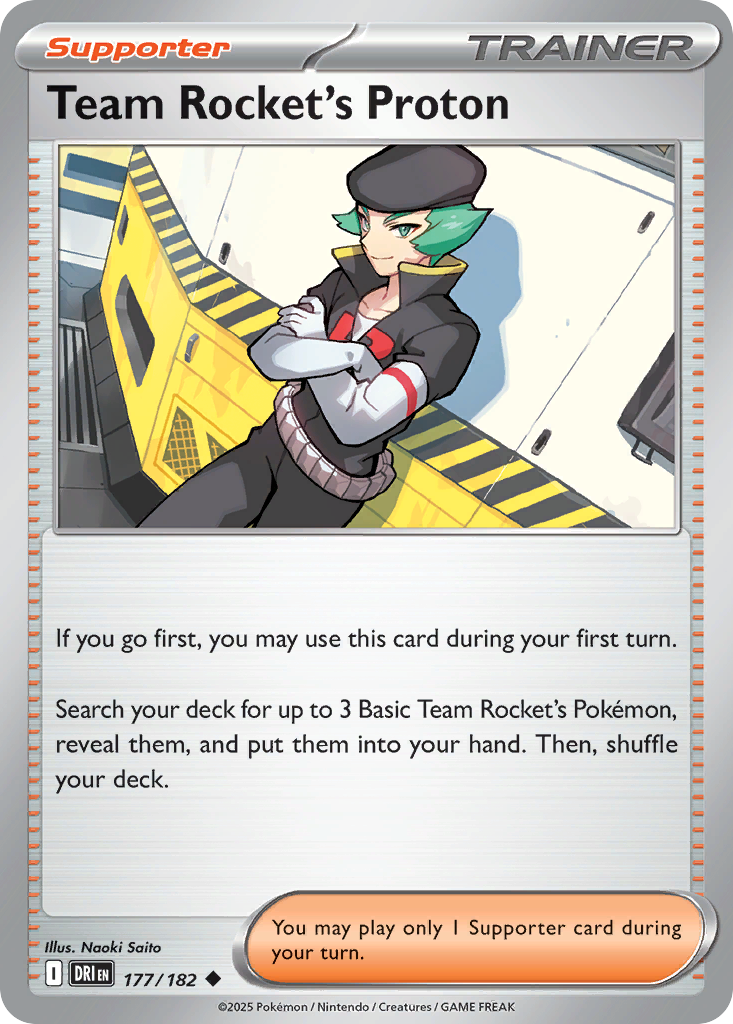 Team Rocket's Proton - 177/182 - Normal - NM - Uncommon - Destined Rivals