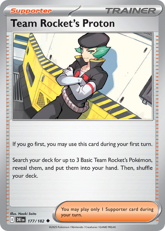 Team Rocket's Proton - 177/182 - Normal - NM - Uncommon - Destined Rivals