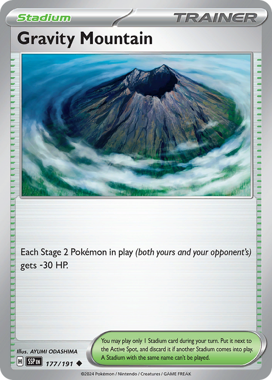 Gravity Mountain - 177/191 - Normal - NM - Uncommon - Surging Sparks