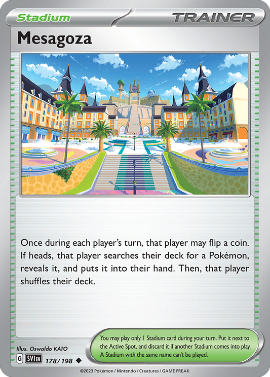 Mesagoza - 178/198 - Normal - NM - Uncommon - Scarlet & Violet