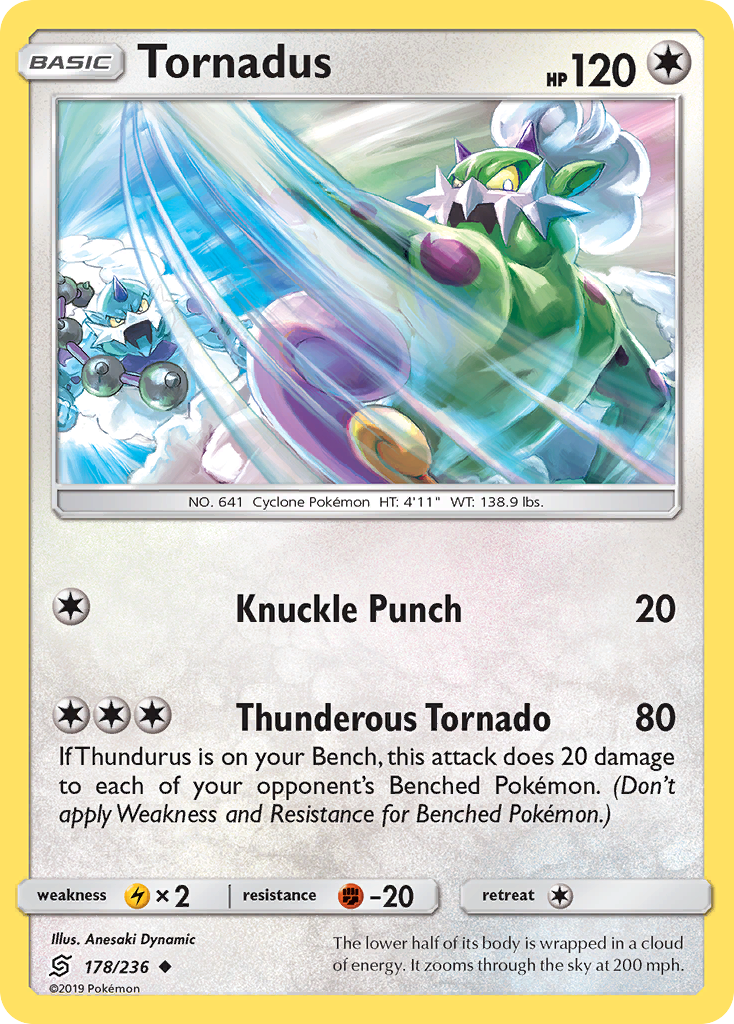 Tornadus - 178/236 - Normal - NM - Uncommon - Unified Minds