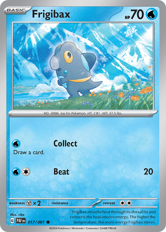 Frigibax - 17/91 - Reverse Holofoil - NM - Common - Paldean Fates