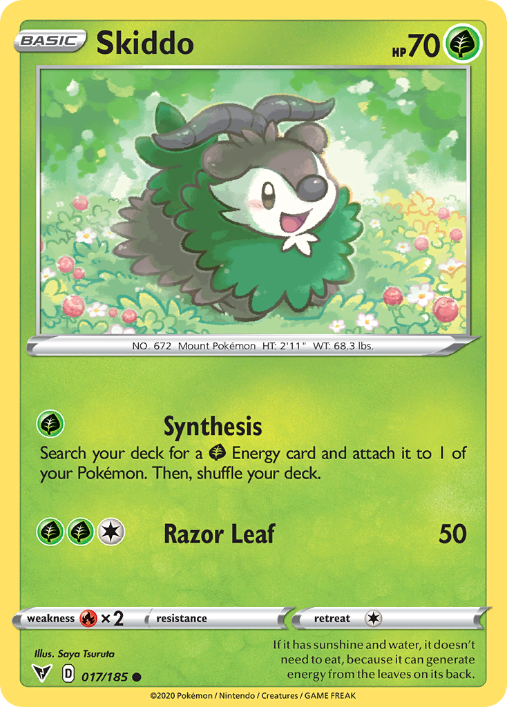 Skiddo - 17/185 - Normal - NM - Common - Vivid Voltage