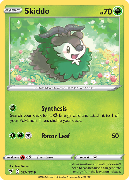 Skiddo - 17/185 - Normal - NM - Common - Vivid Voltage