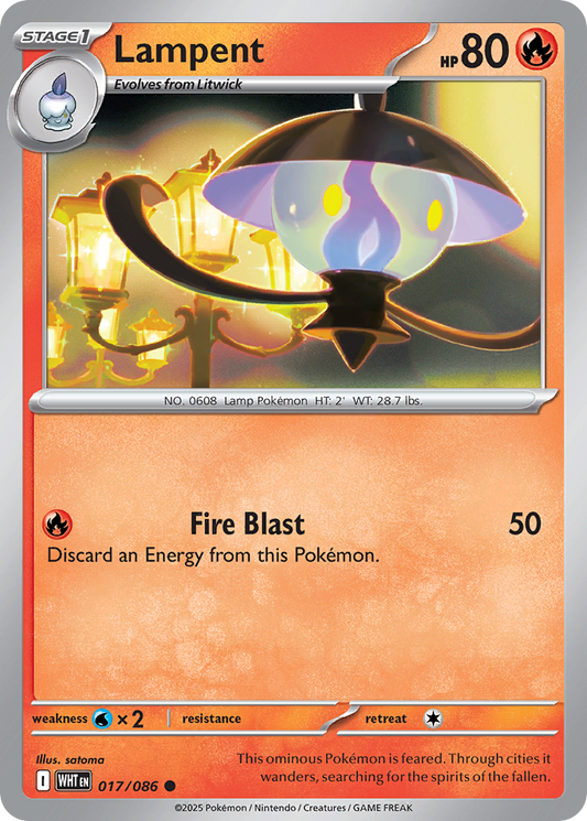 Lampent - 17/86 - Reverse Holofoil - NM - Common - White Flare