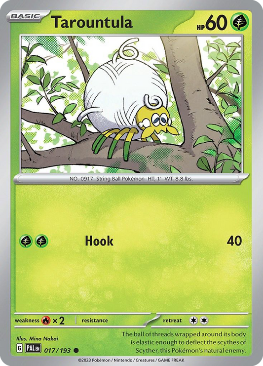 Tarountula - 17/193 - Reverse Holofoil - NM - Common - Paldea Evolved