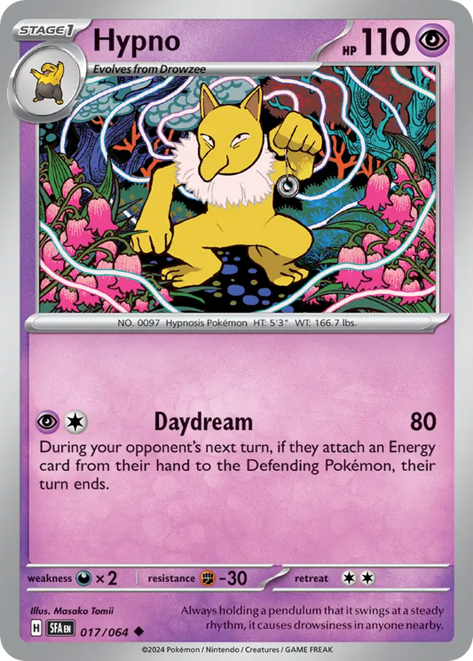 Hypno - 17/64 - Normal - NM - Uncommon - Shrouded Fable