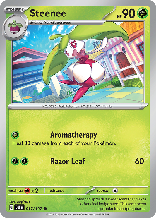 Steenee - 17/197 - Normal - NM - Common - Obsidian Flames