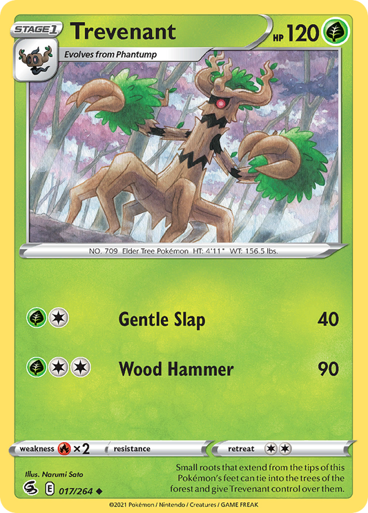 Trevenant - 17/264 - Normal - NM - Uncommon - Fusion Strike