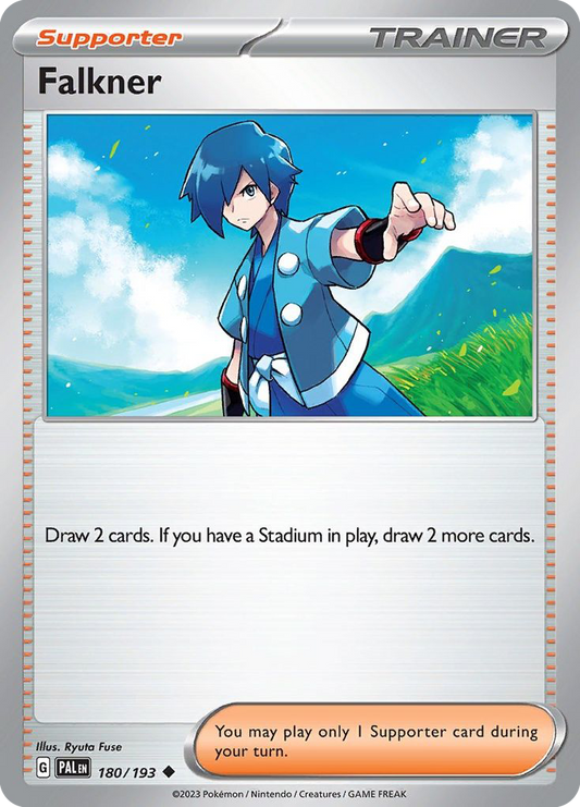 Falkner - 180/193 - Reverse Holofoil - NM - Uncommon - Paldea Evolved