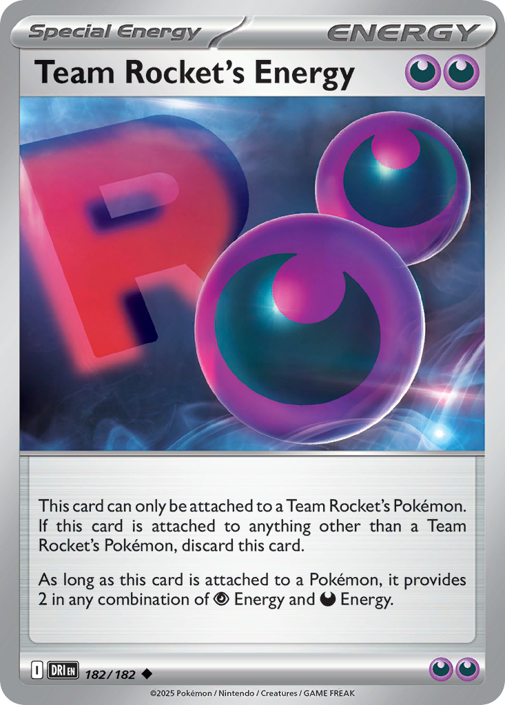 Team Rocket's Energy - 182/182 - Normal - NM - Uncommon - Destined Rivals