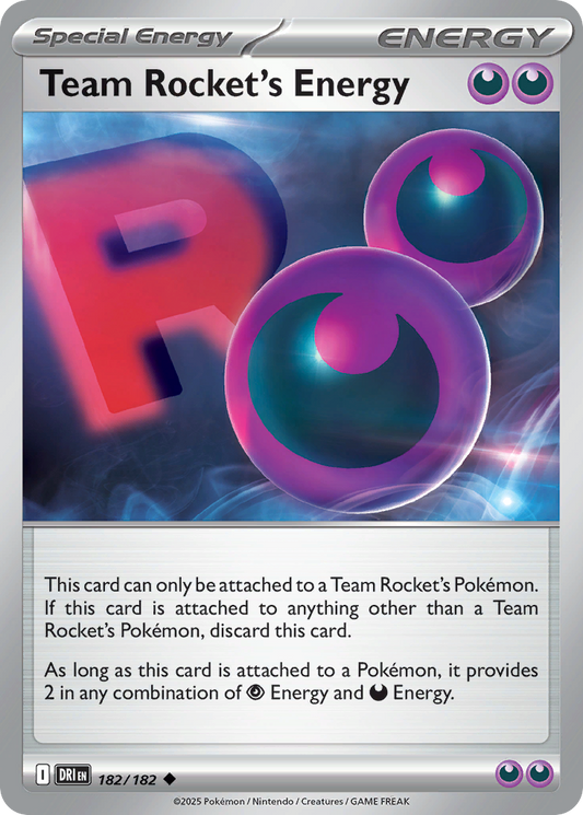 Team Rocket's Energy - 182/182 - Normal - NM - Uncommon - Destined Rivals
