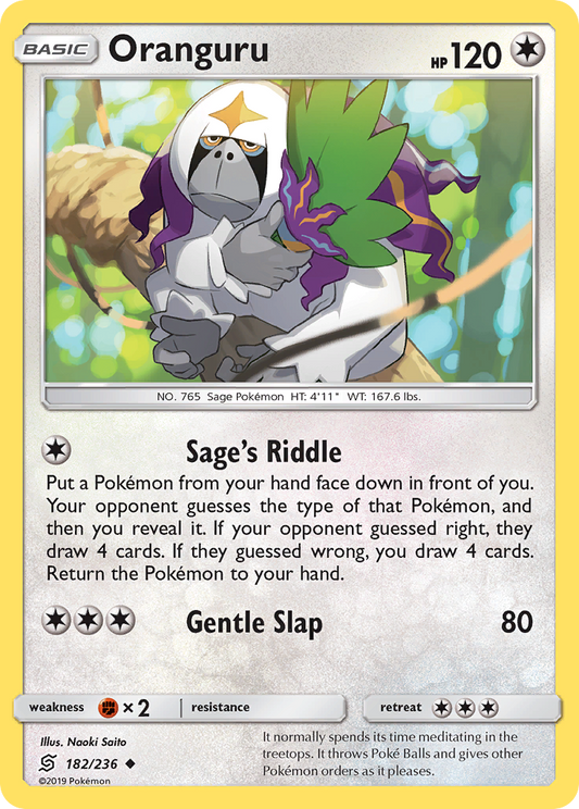 Oranguru - 182/236 - Normal - NM - Uncommon - Unified Minds